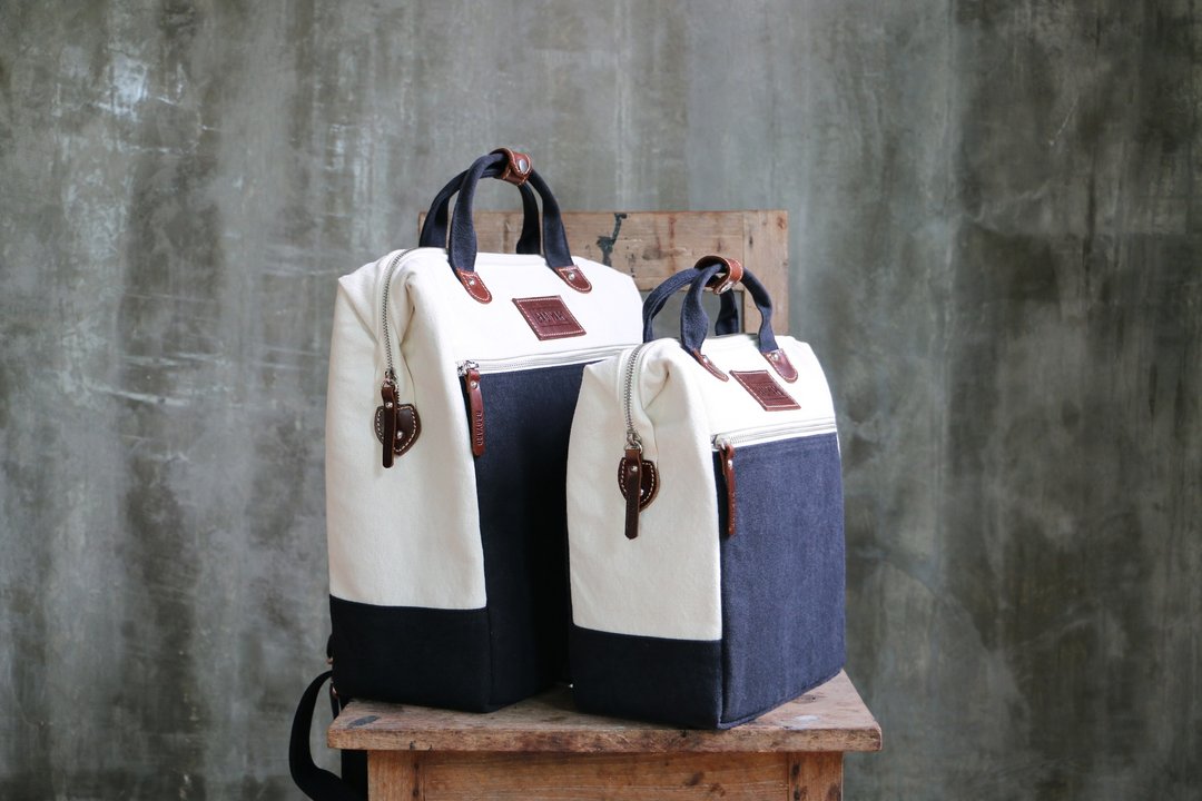 BAG PACK : BAG BREAD : CHARCOAL (Black) - 后背包/双肩包 - 棉 黑色