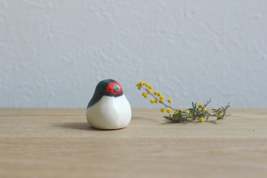 《 Seasonal little bird 》Spring Swallow - 摆饰 - 陶 蓝色