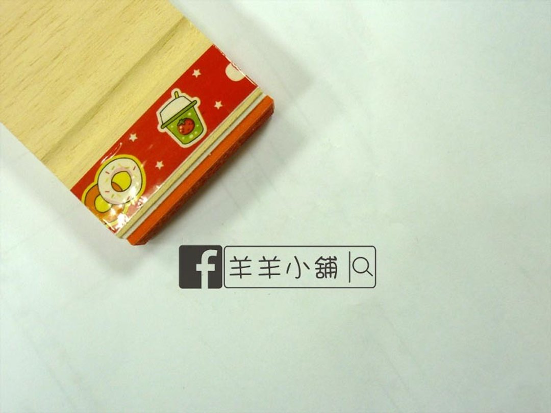 1x4.5厘米脸书搜索章脸书章Line搜索章Line章拍卖搜索章橡皮章 - 印章/印台 - 木头 灰色