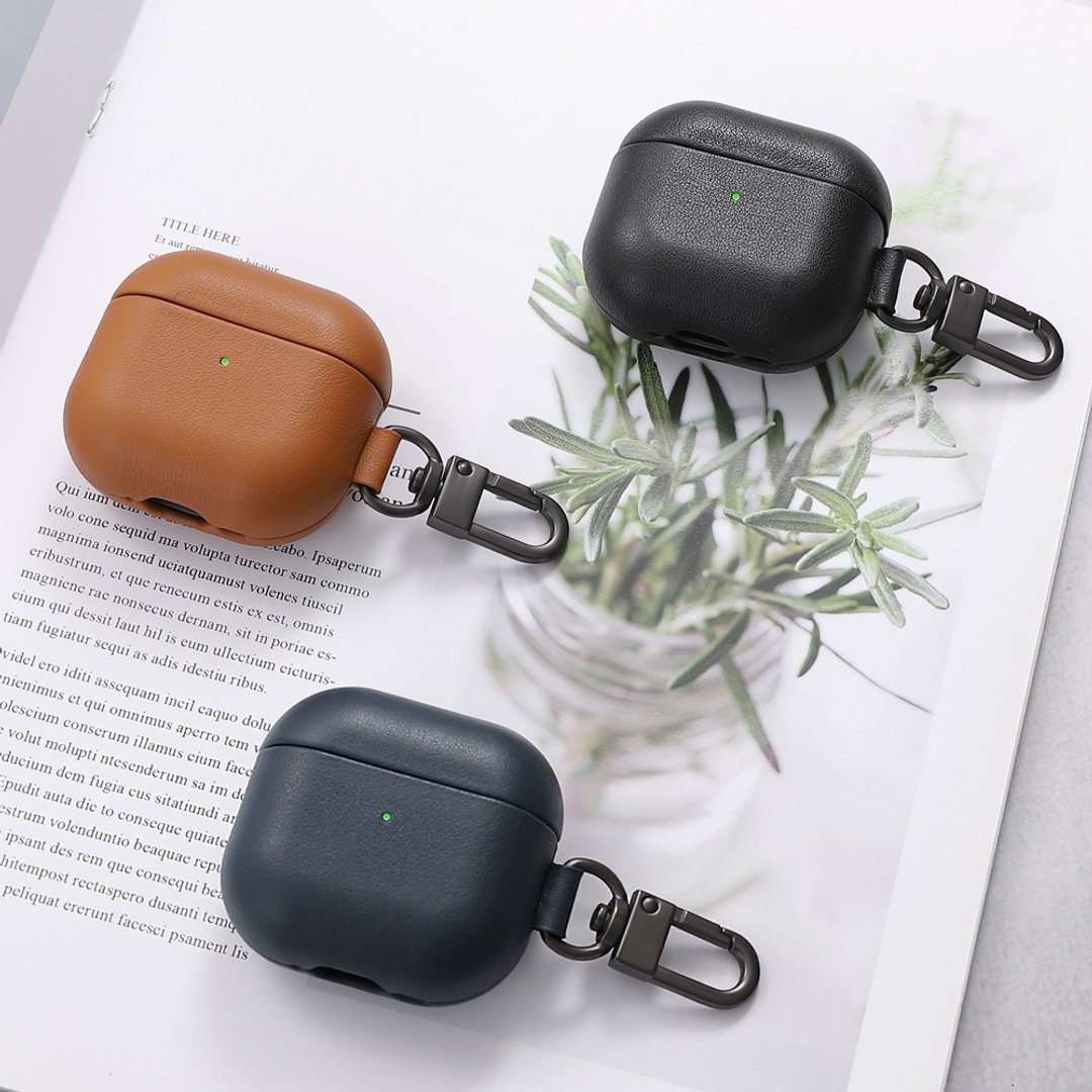 VOYAGE AirPods 4 NAPPA真皮防摔保护壳 - 耳机收纳 - 真皮 多色