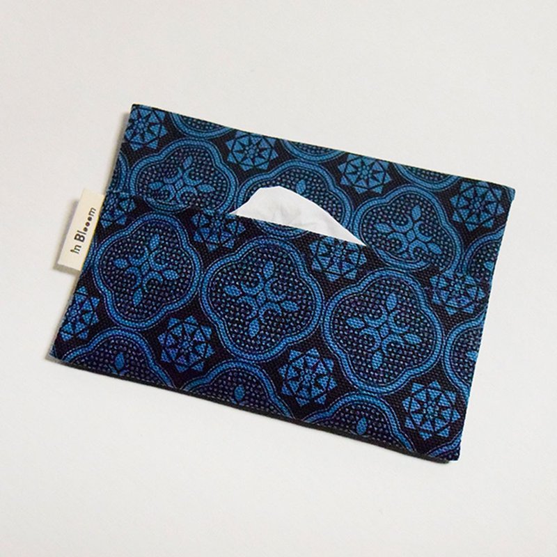 面纸套/玻璃海棠/岛屿边际/海军蓝 - 其他 - 棉．麻 