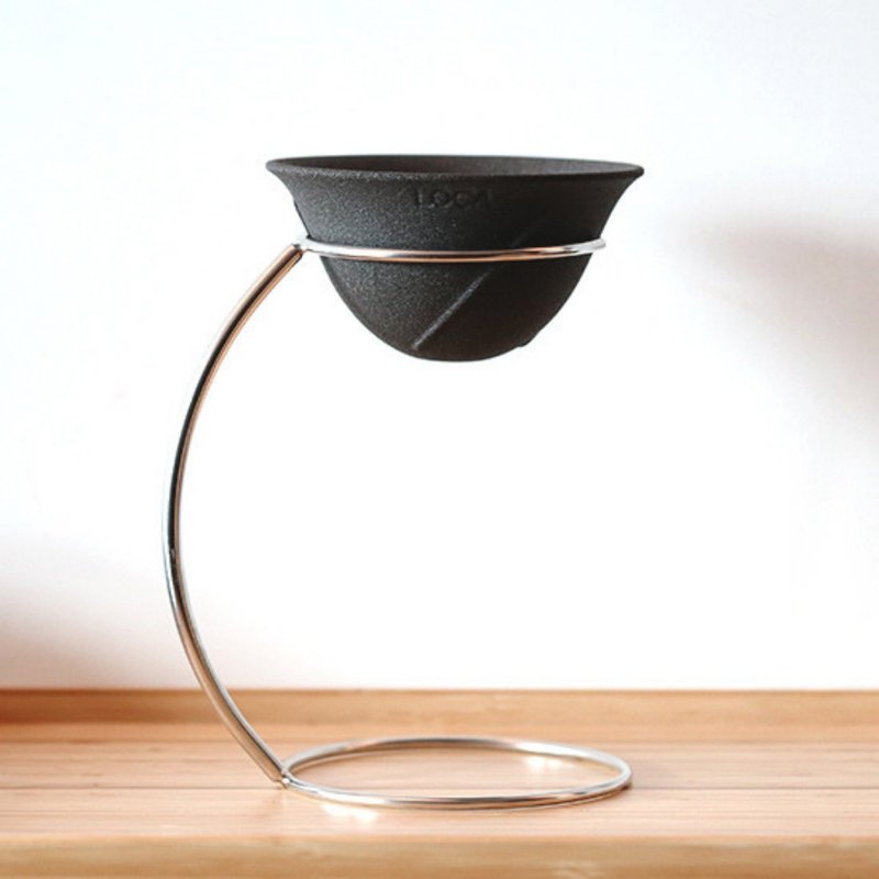 LOCA咖啡陶瓷滤杯 圆弧形R号 手冲架套组 - 咖啡杯/马克杯 - 陶 卡其色