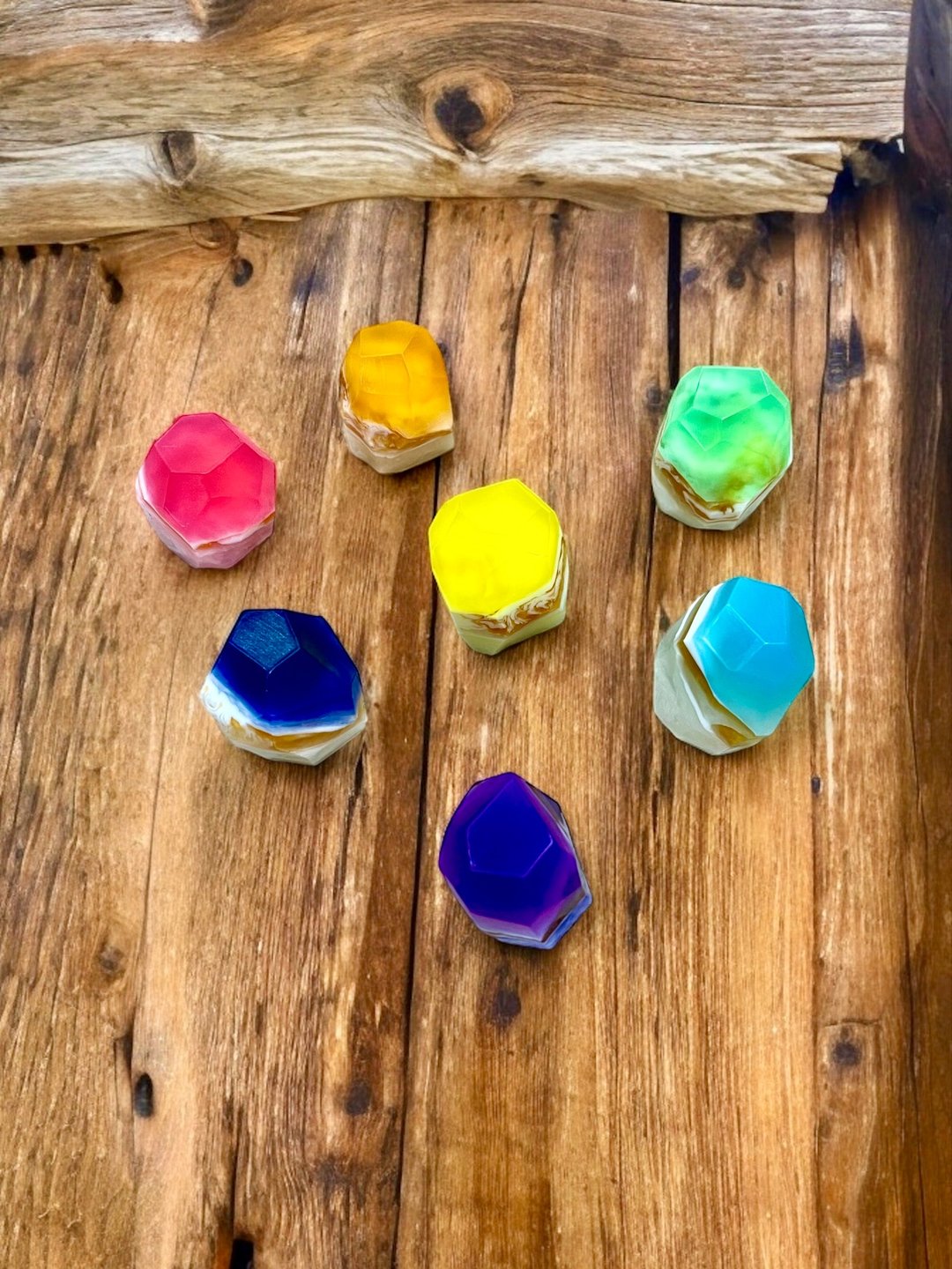 七脉轮晶透宝石皂 - 肥皂/手工皂 - 其他材质 多色