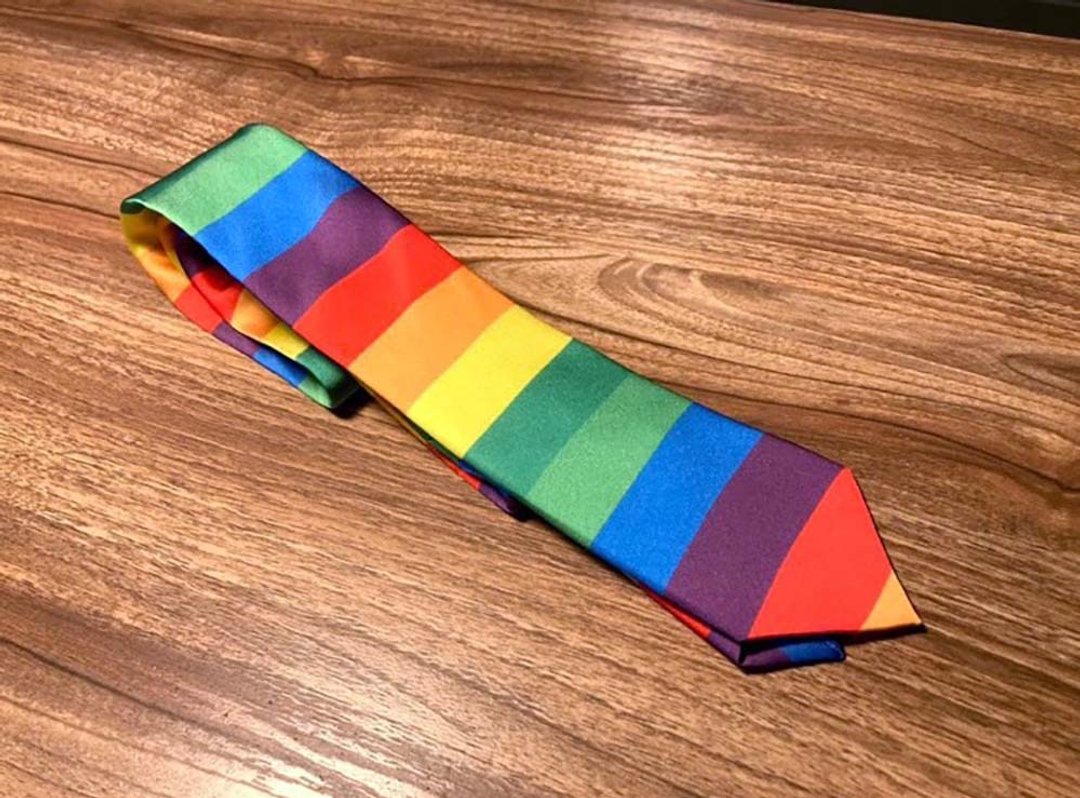 彩虹领带 乱乱涂鸦 独家设计花布 Steven Chou-Neckties - 领带/领带夹 - 聚酯纤维 多色