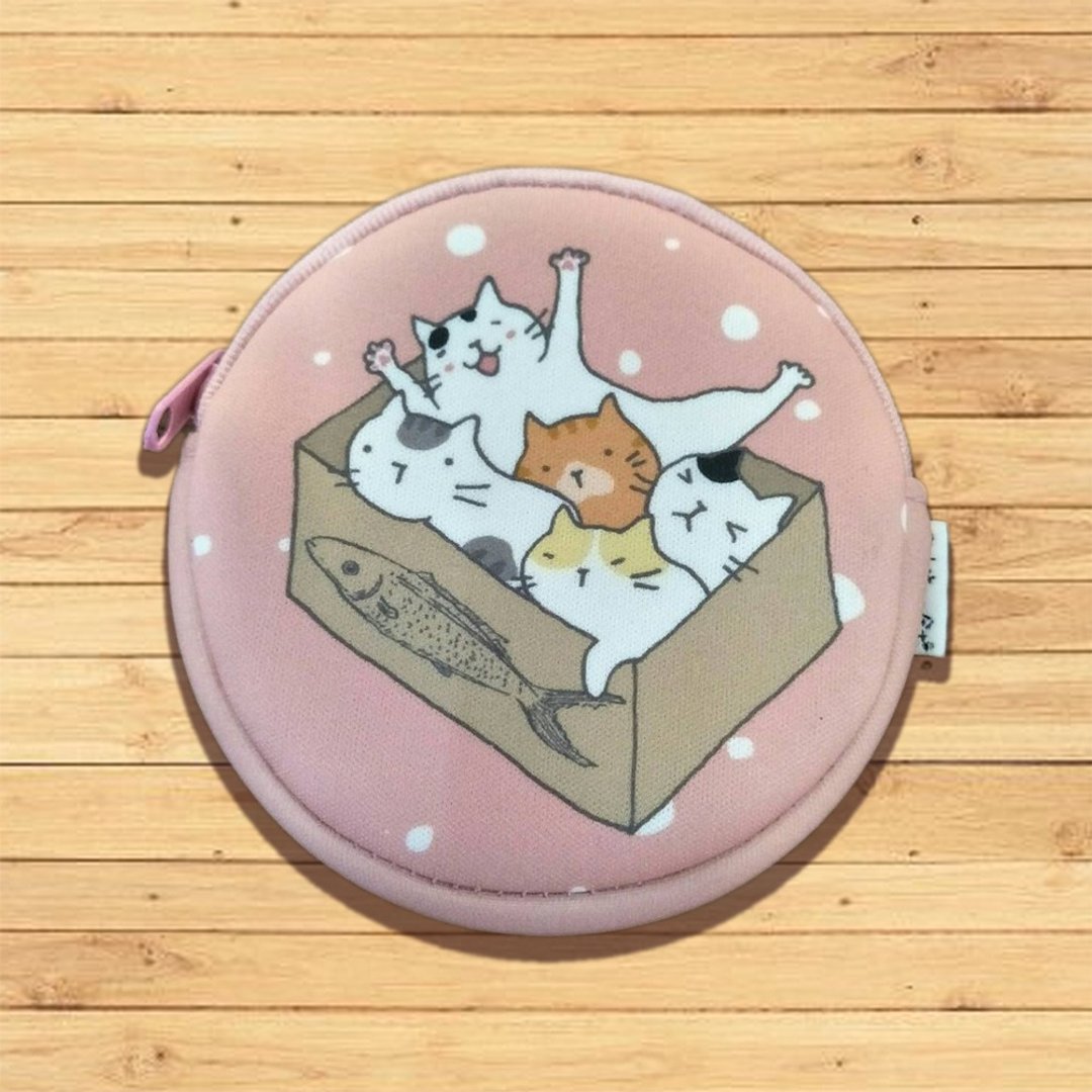 零钱包-容器猫(插画家:猫小姐) - 零钱包 - 其他人造纤维 