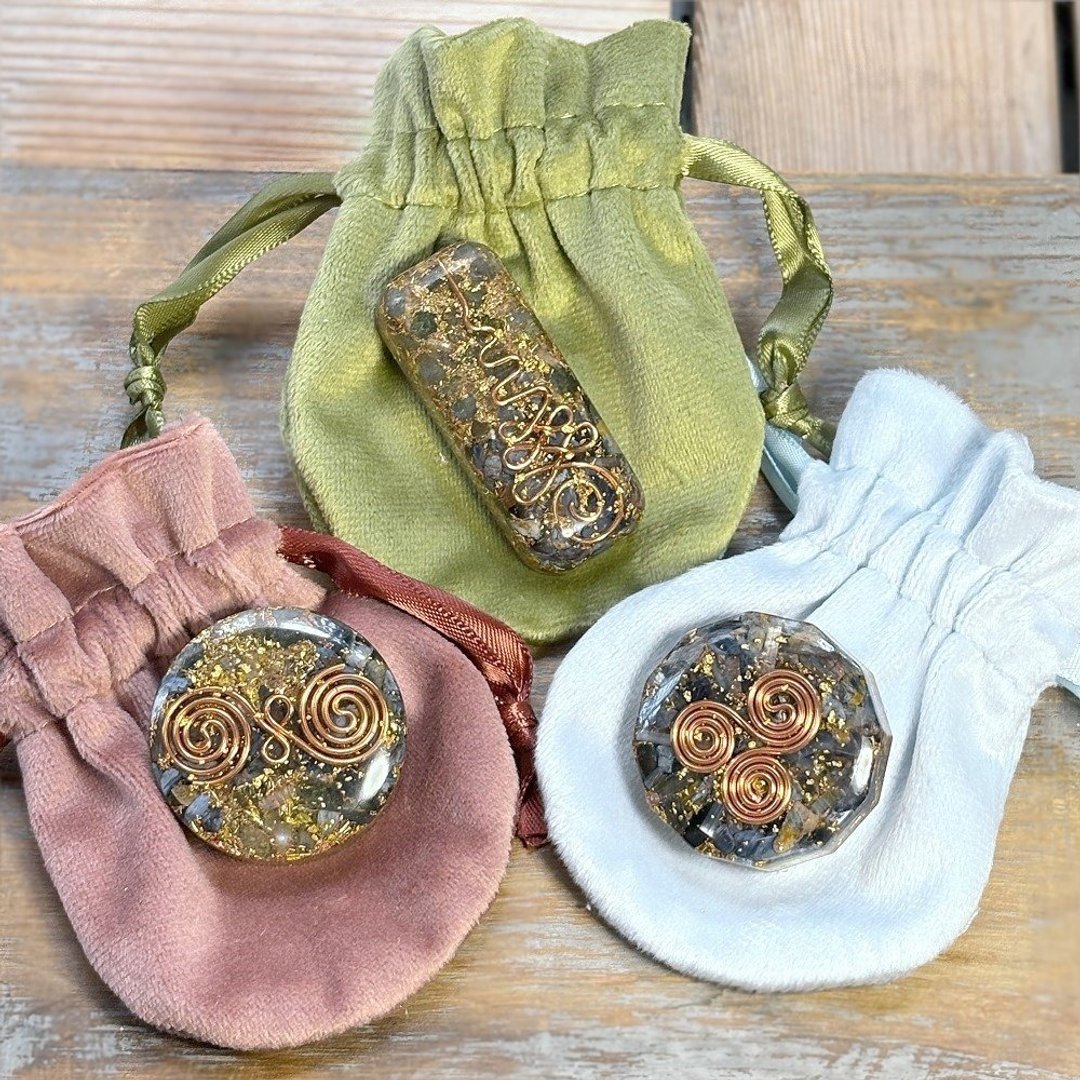 铜螺旋符号奥刚能量盘 - 其他 - 水晶 蓝色