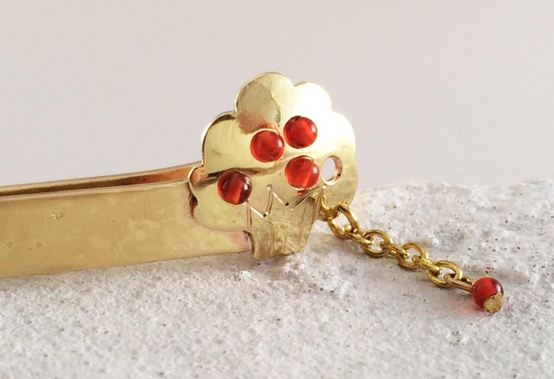 Apple Tree brass necktie pin - 男装上衣/T 恤 - 其他金属 金色