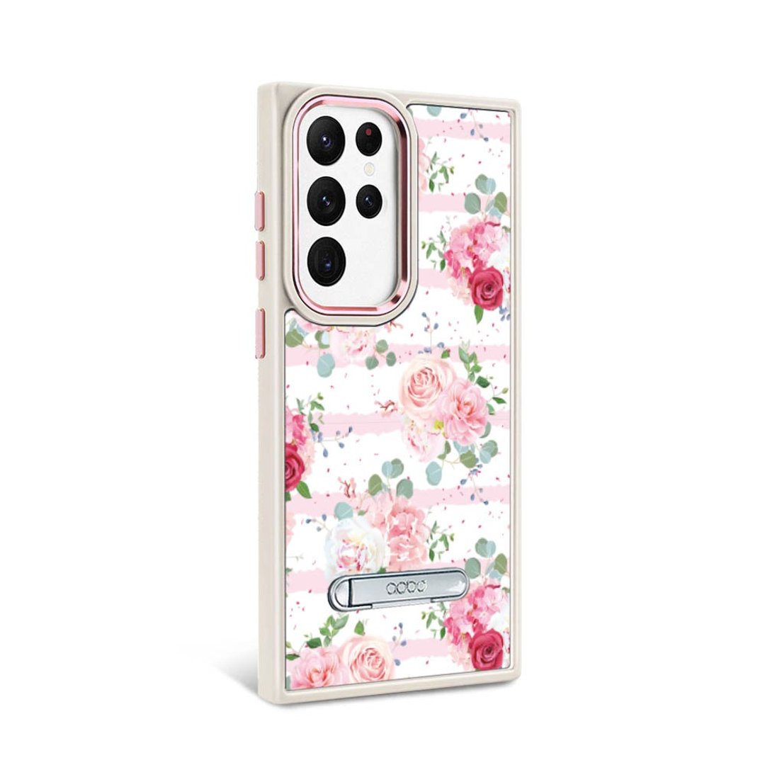 Samsung S23系列 军规防摔铝合金镜头框立架手机壳-浪漫时刻 - 手机壳/手机套 - 其他材质 多色