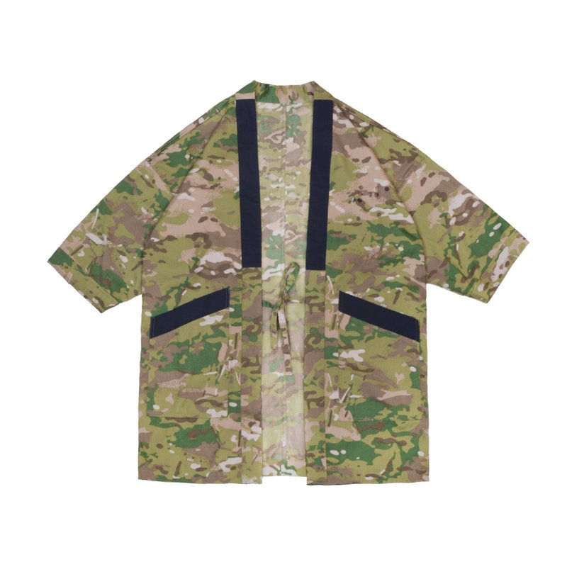 oqLiq - Project 01.2 - CAMO NORAGI 野良着 多地形迷彩(正常版) - 男装外套 - 棉．麻 绿色