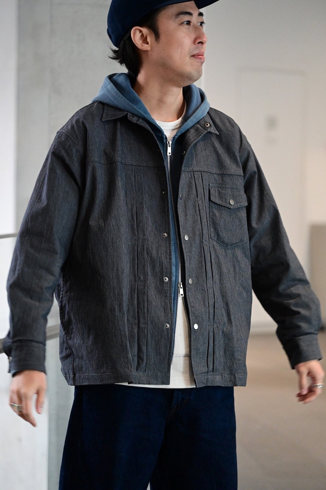 Jacket 質感外套 日系復古工裝肌理感口袋潮流百搭夾克 Cityboy - 男装外套 - 聚酯纤维 灰色
