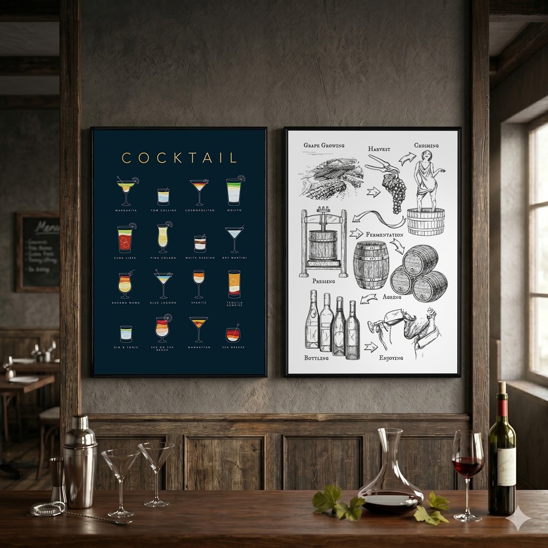 品味生活酒类挂画-房间挂画/客厅布置/厨房装饰/咖啡厅挂画/酒吧 - 海报/装饰画/版画 - 其他材质 蓝色