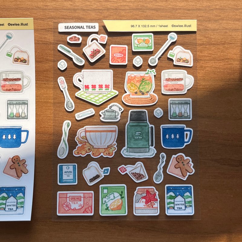 季节茶饮贴纸 - 贴纸 - 其他材质 