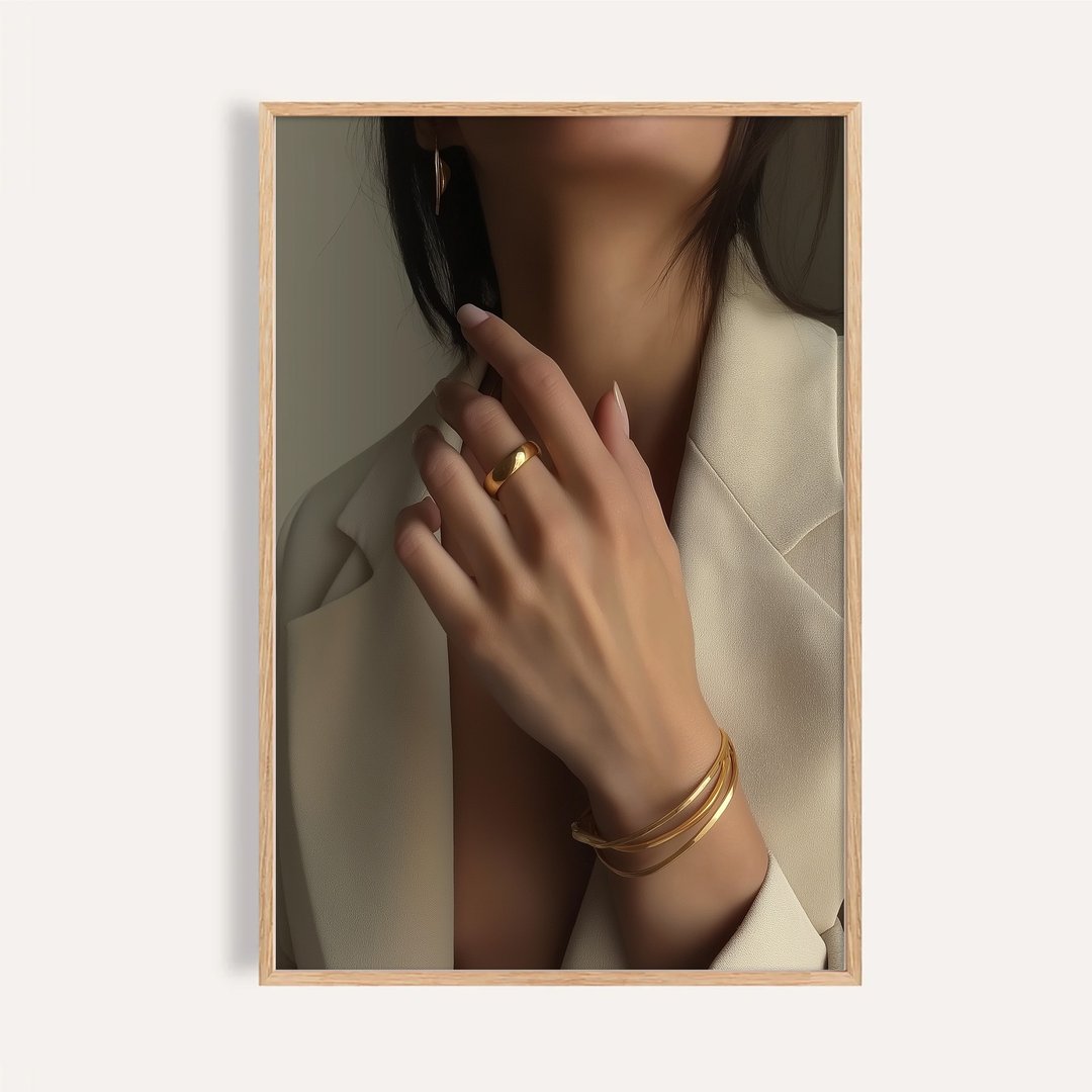 金色呢喃 Golden Whisper / 女性饰品时尚摄影挂画 - 海报/装饰画/版画 - 纸 