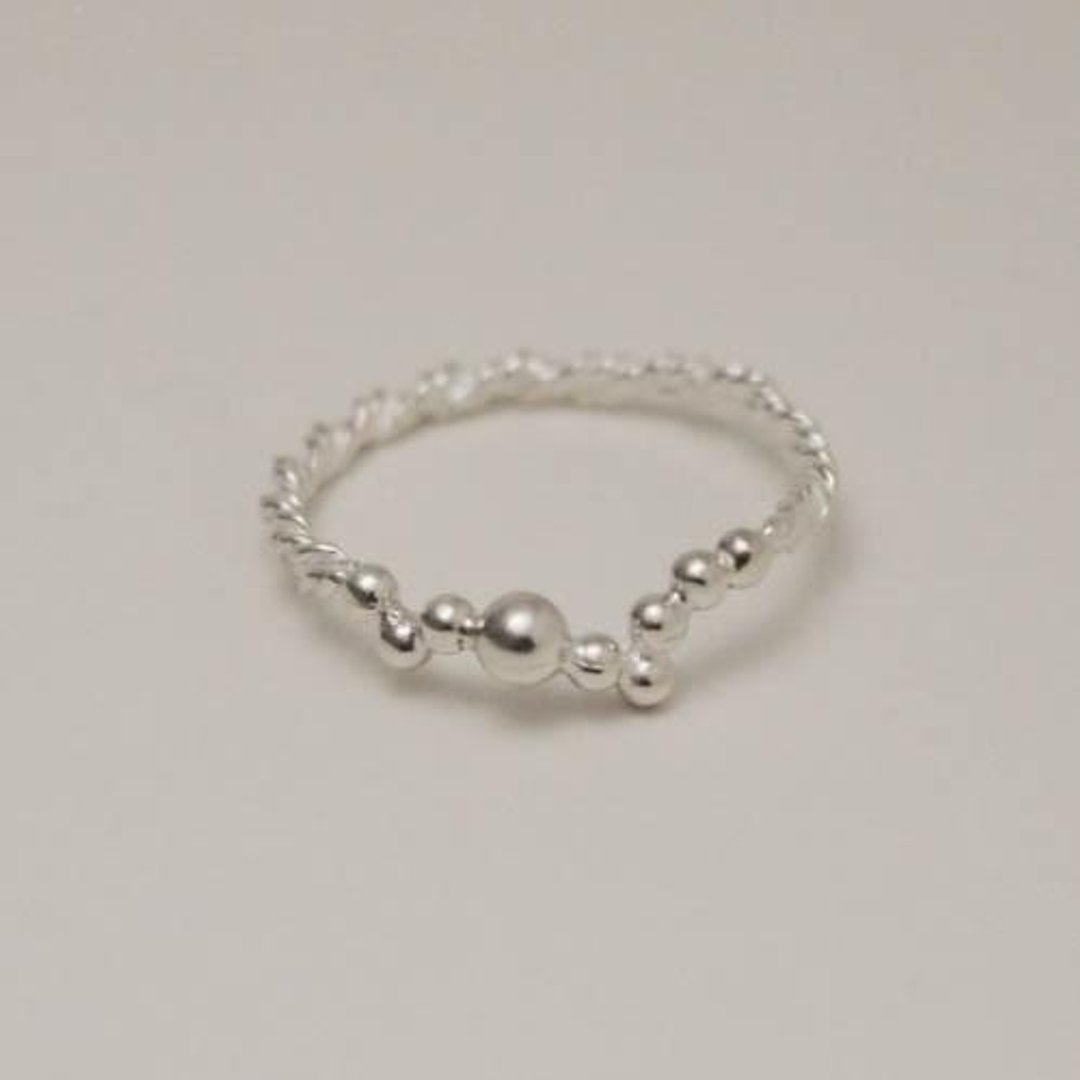 tubutubu.wave ring sv【FR120】 - 戒指 - 其他金属 银色