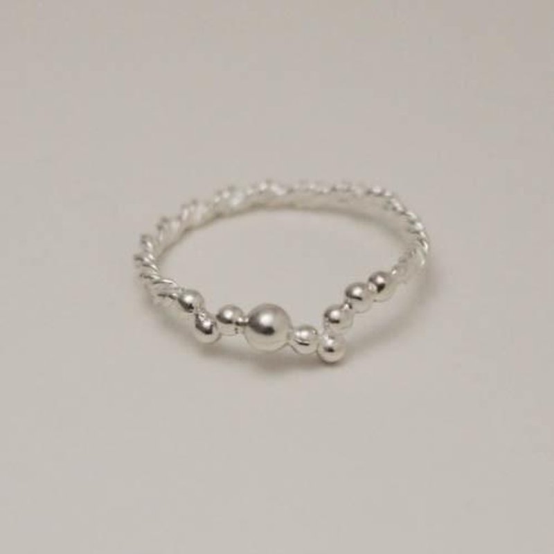 tubutubu.wave ring sv【FR120】 - 戒指 - 其他金属 银色