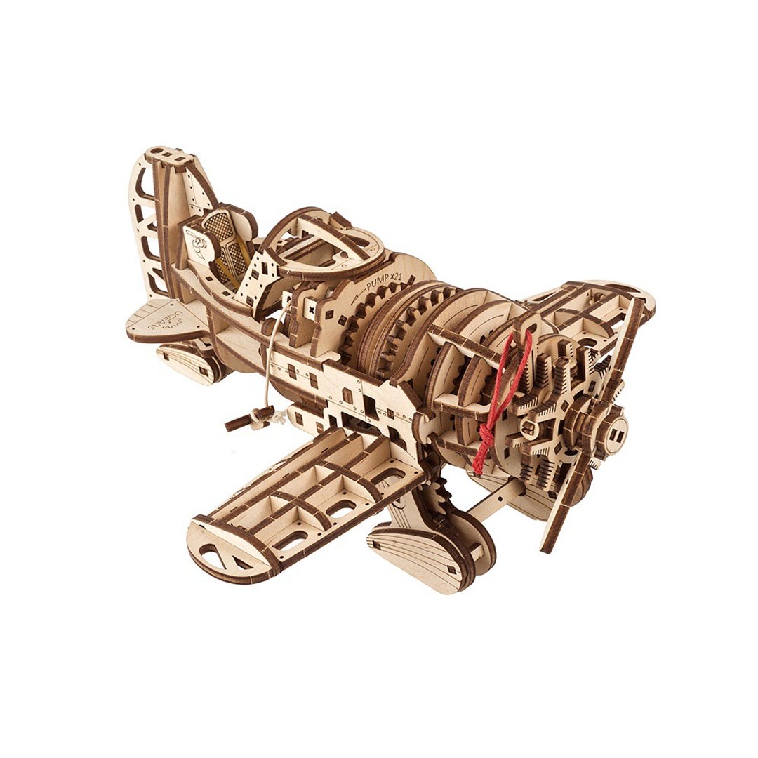 /Ugears/ 胖蜜蜂螺旋桨飞机 - 木工/竹艺/纸艺 - 木头 