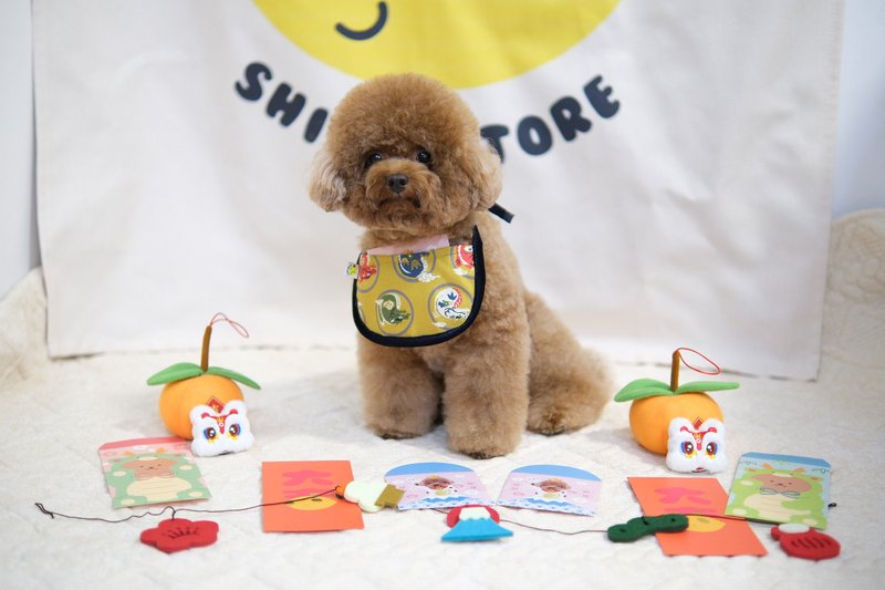 龙年利是巾 - 项圈/牵绳 - 棉．麻 