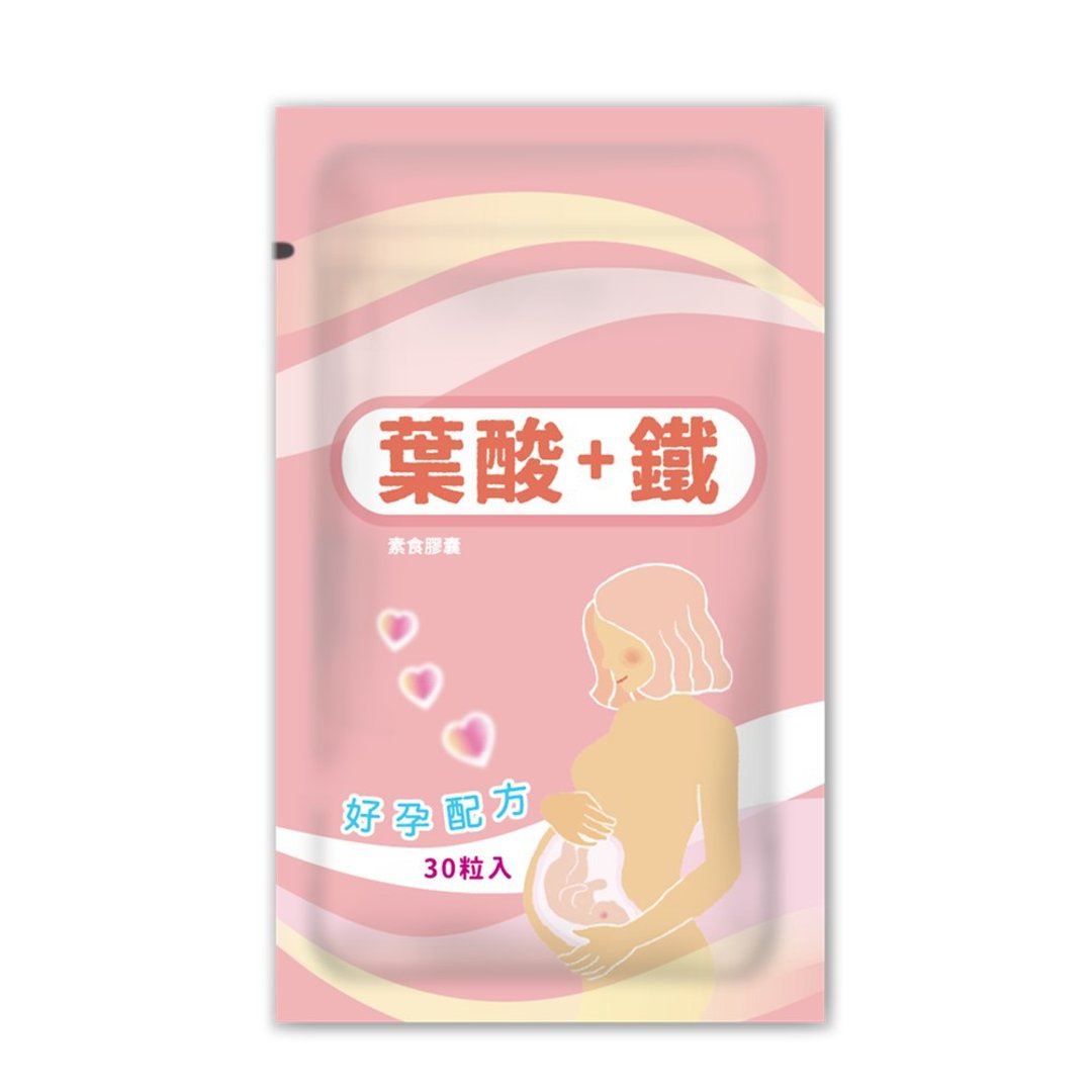超级叶酸+铁胶囊 (30粒/袋) | 活萃泱 - 健康/养生 - 浓缩/萃取物 