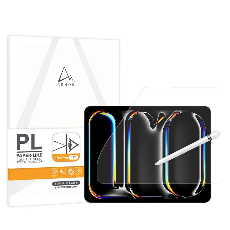 ARMOR iPad Pro 13 (M5,2025/M4,2024) 软性玻璃类纸萤幕保护 - 平板/电脑保护壳 - 其他材质 