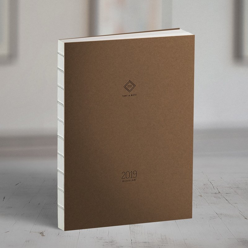Take a Note 2019 REGULAR时效日志 - 笔记本/手帐 - 纸 咖啡色