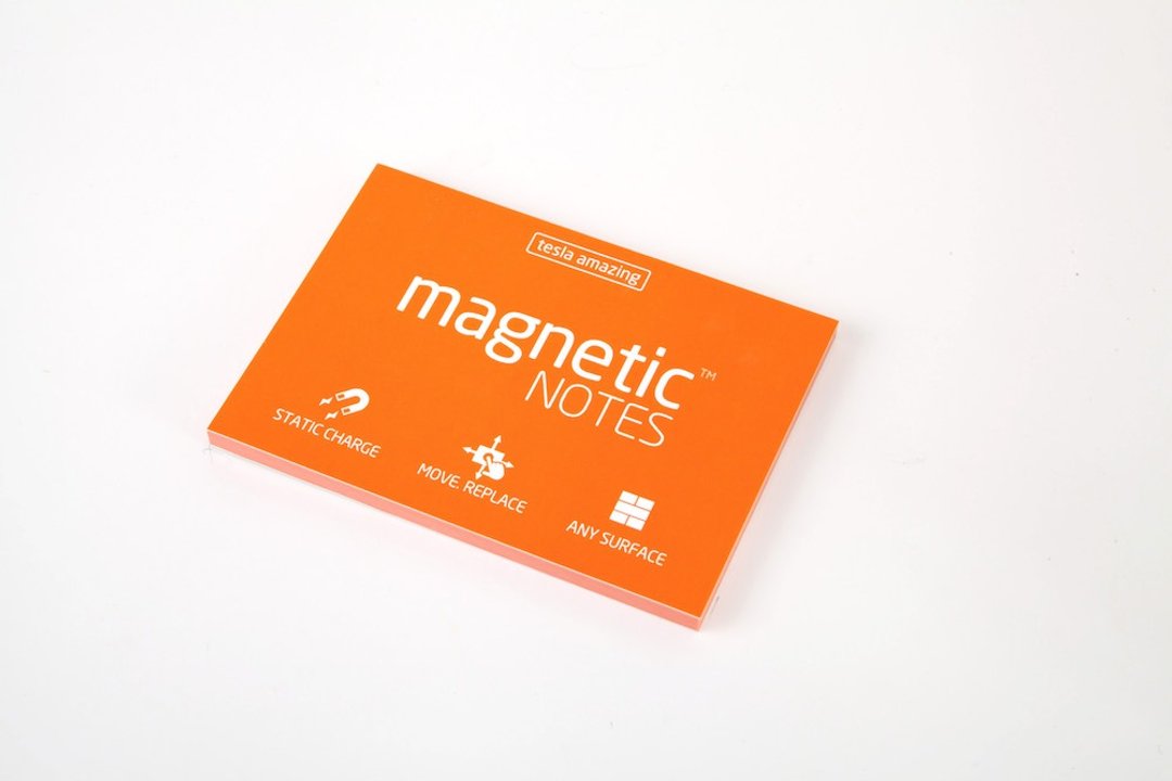 /Tesla Amazing/ Magnetic Notes 磁力便利贴 M-Size 橘 - 贴纸 - 纸 橘色