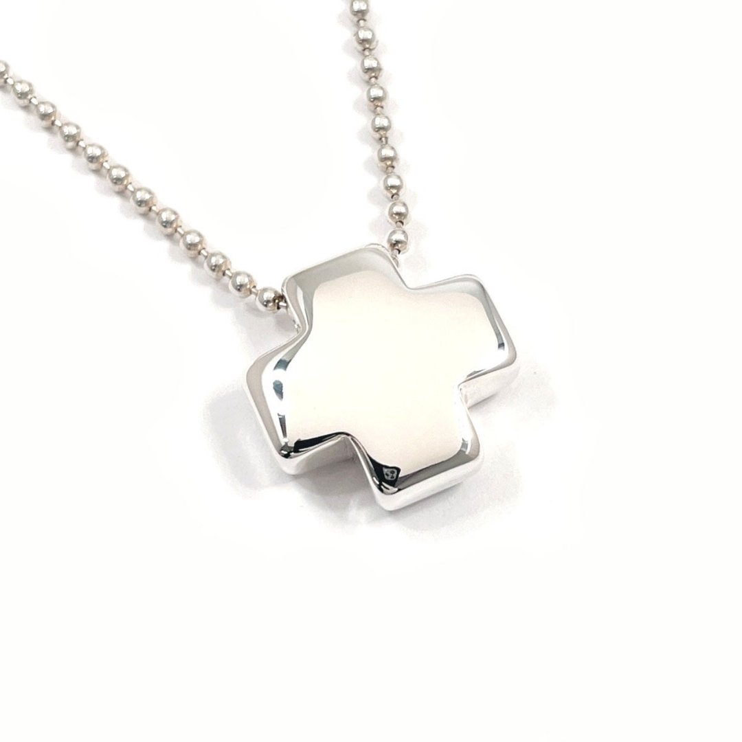 【日本直送 二手美品】蒂芙尼 TIFFANY&Co. 项链 Roman Cross 银 925 抛光处理 精品配件 - 项链 - 纯银 银色