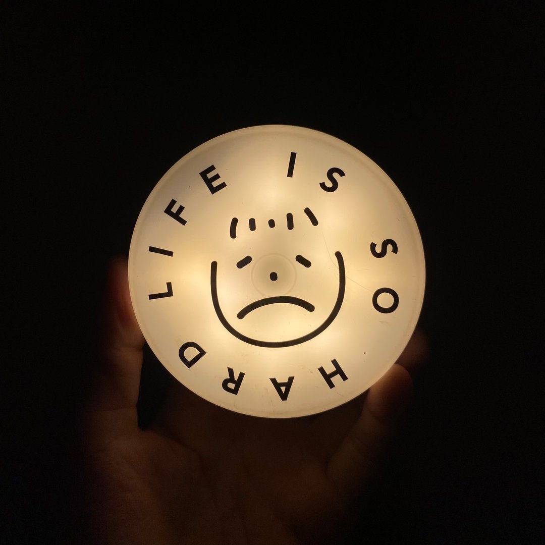 【人生好难触控LED小夜灯】生日礼物/圣诞礼盒/情人礼物/新家布置 - 灯具/灯饰 - 其他材质 