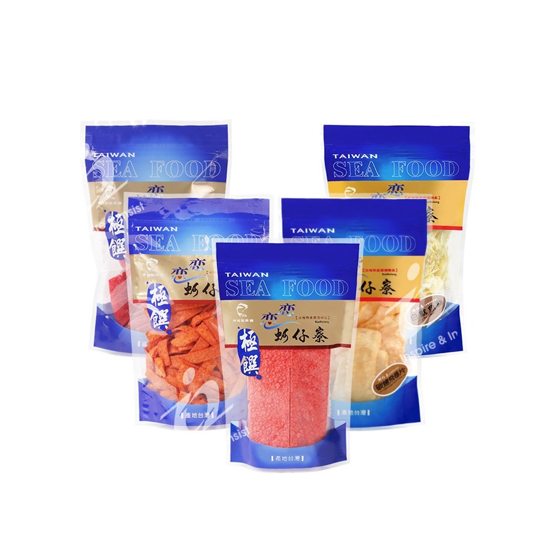 618 必买!!【恋恋蚵仔寮】海味派对五入组 - 零食/点心 - 塑料 蓝色