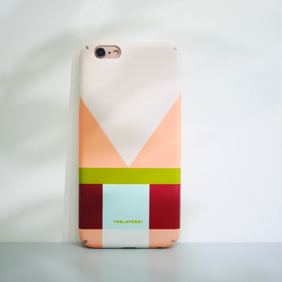 简约Graphic Print- CHERRY Phone 可刻字订制原创手机壳硬壳 - 手机壳/手机套 - 塑料 粉红色