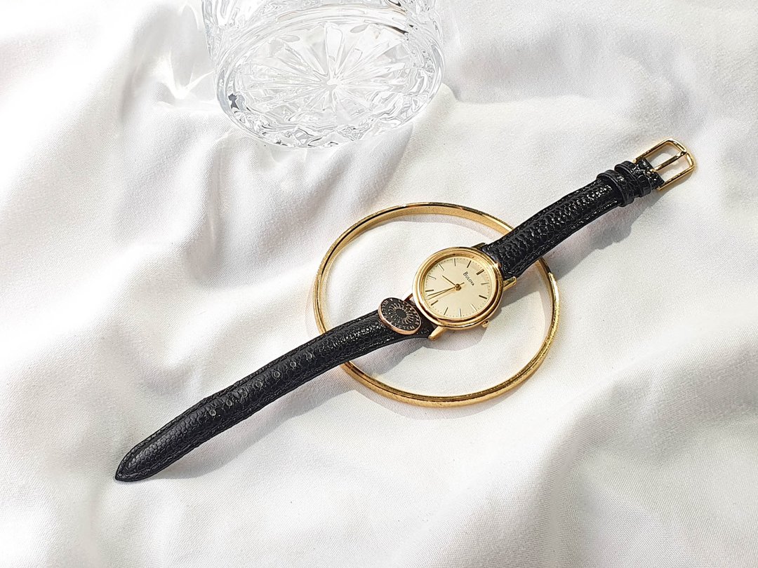【美国纽约带回 西洋老件】美国纽约 Bulova 复古女表 - 女表 - 其他材质 