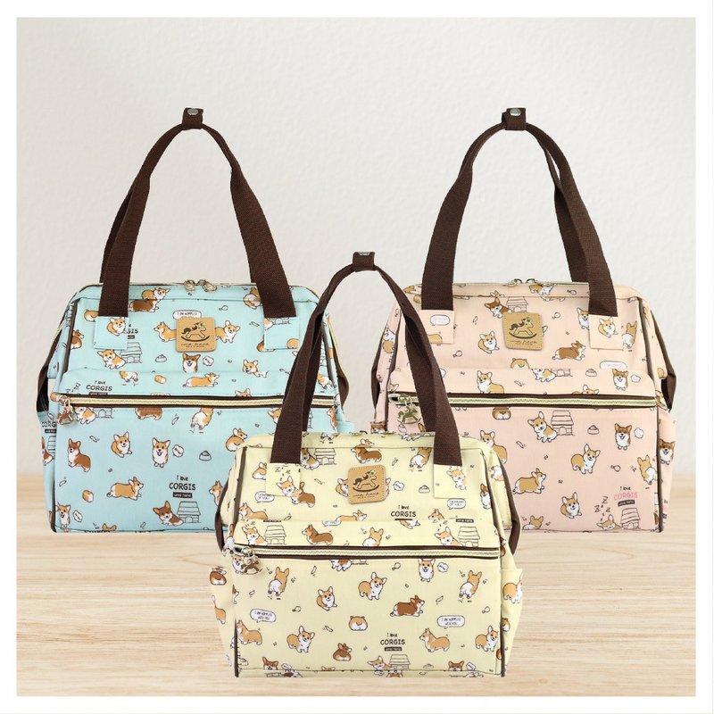 【宝贝柯基-中开口多用包】台湾防水肩背/后背/手提多功能防水 - 后背包/双肩包 - 防水材质 