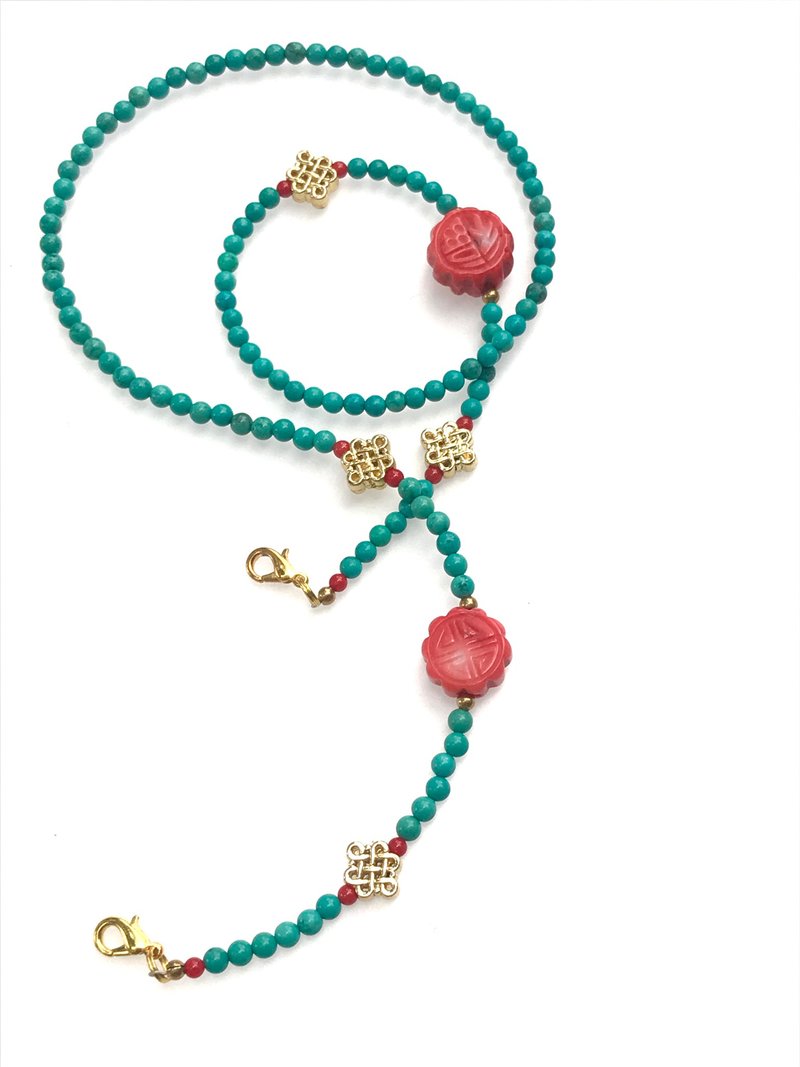 Double Happiness lanyard - 其他 - 石头 多色