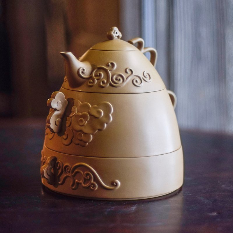 基隆山茶具组 - 茶具/茶杯 - 陶 红色
