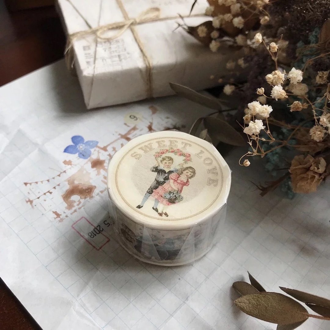 Sweet Love 票据纸胶带 - 纸胶带 - 纸 