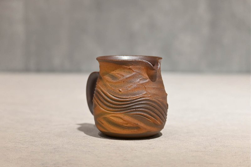 | 220cc | 磨砂质感 泥纹茶海 正把茶海 公道杯 匀杯【臻麟陶艺】 - 茶具/茶杯 - 陶 