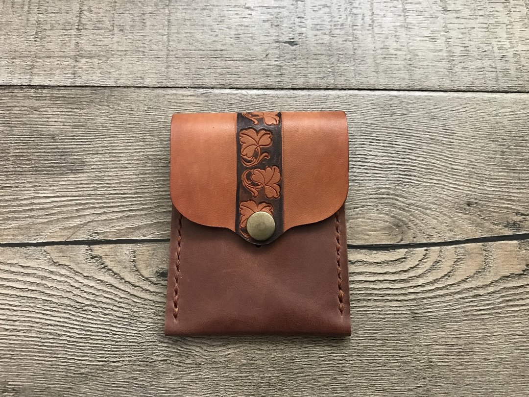 POPO│幸运草图腾│证件收纳套│leather - 证件套/卡套 - 真皮 咖啡色