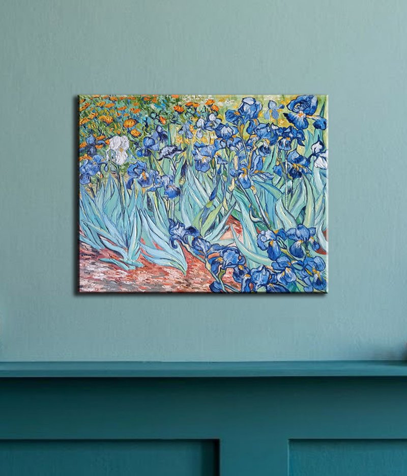 鸢尾花 手绘绘画 家居装饰画 手绘绘画 梵高 家居装饰画 装饰画 - 墙贴/壁贴 - 其他材质 多色