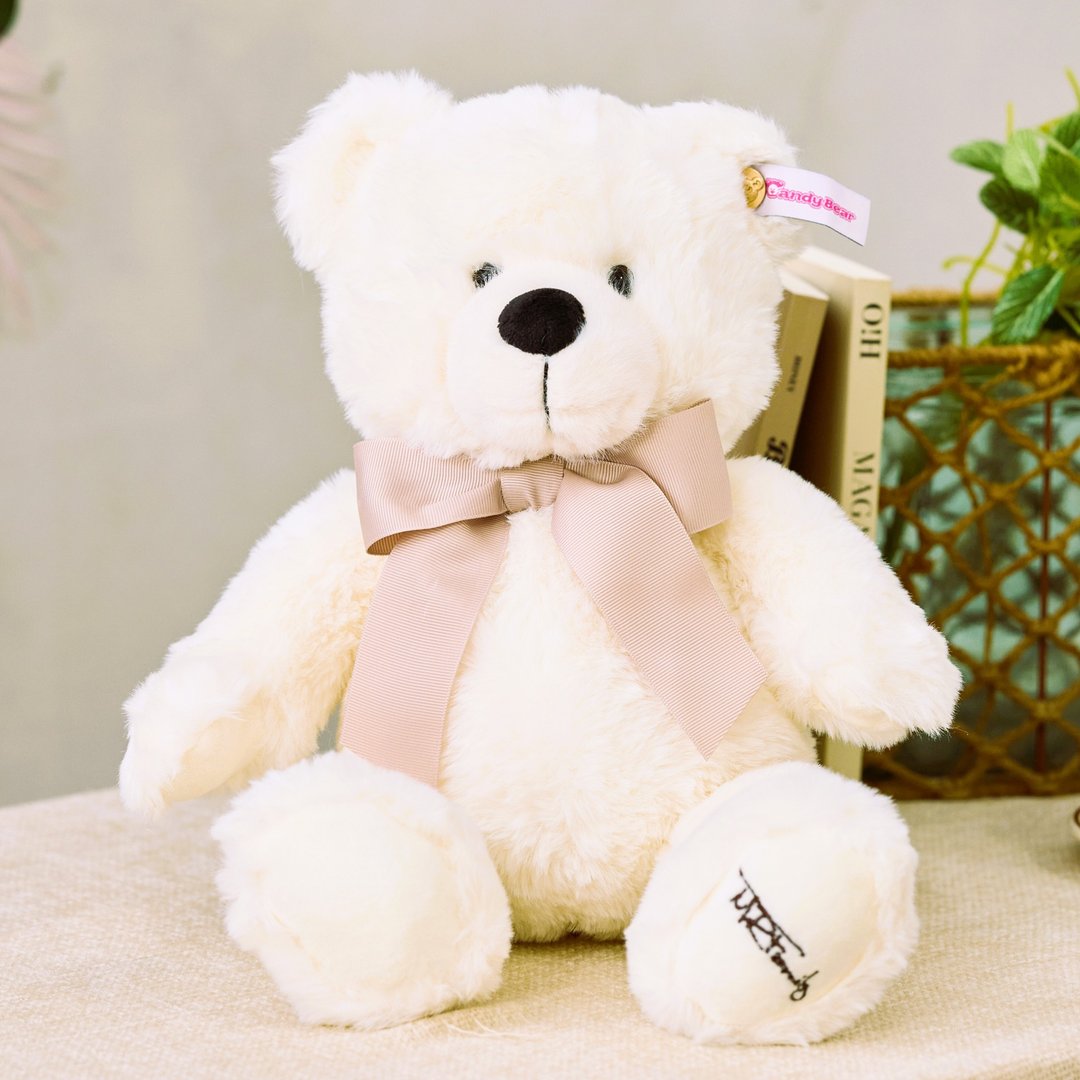 Candy Bear 爱喝牛奶的小牛奶麻糬熊 40cm - 玩偶/公仔 - 聚酯纤维 白色