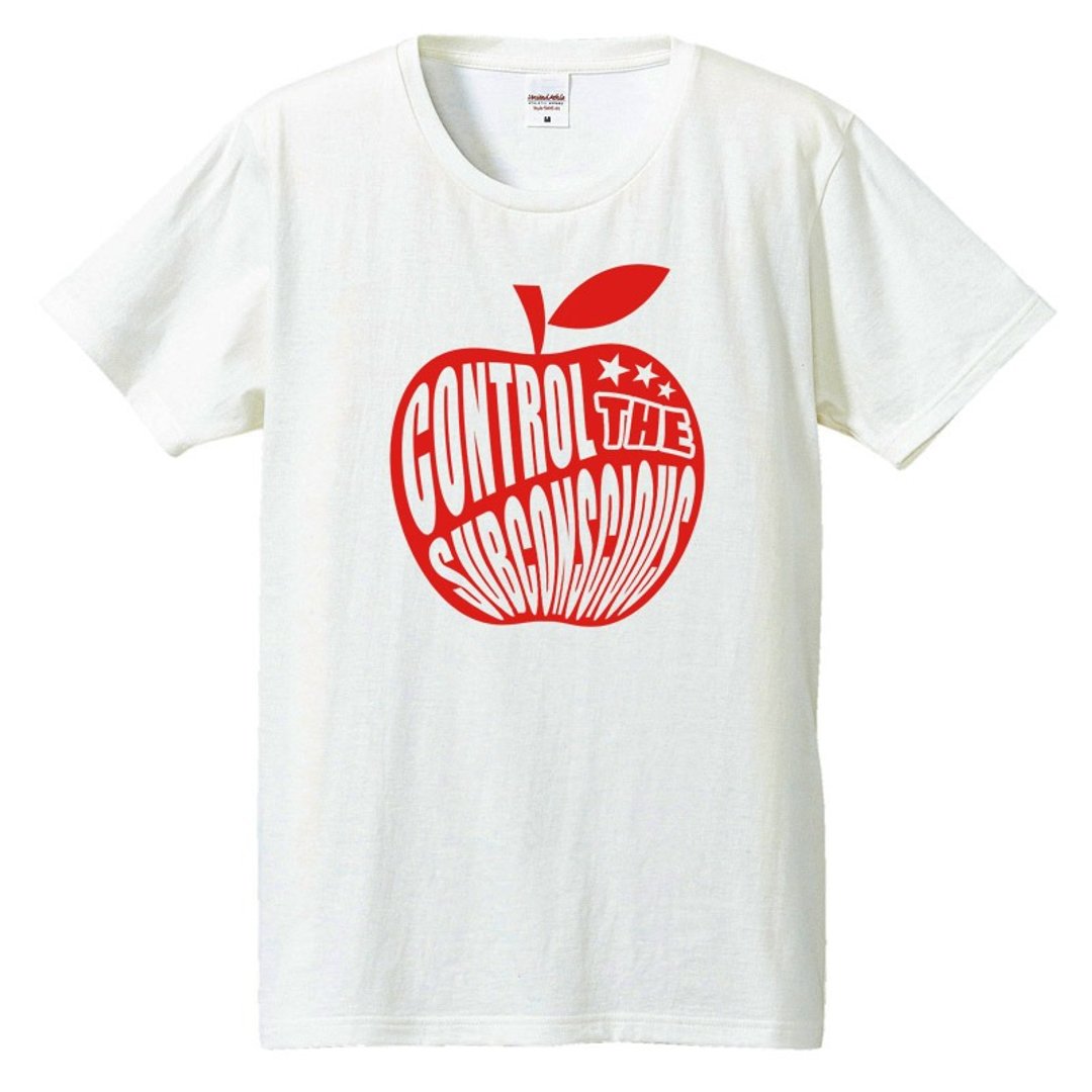 T-shirt / Control the subconscious - 男装上衣/T 恤 - 棉 白色