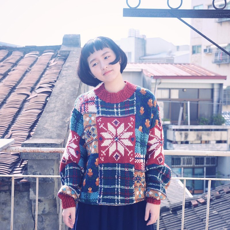 圣诞特辑  |  古着毛衣 * 厚磅 * 扎实 * - 女装针织衫/毛衣 - 羊毛 