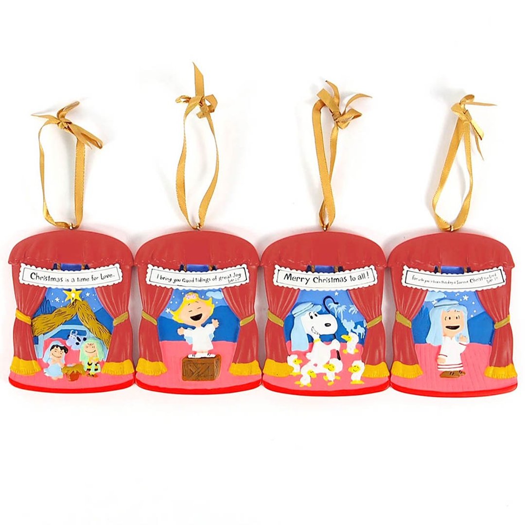 Snoopy 圣诞剧场-吊饰四组【Hallmark-Peanuts 圣诞节系列】 - 摆饰 - 其他材质 多色