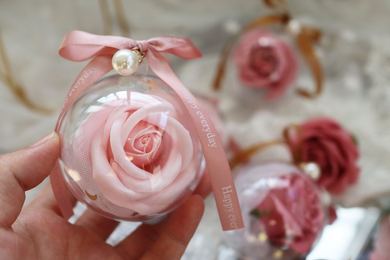 【蕾安柏】花漾皂花│手工皂│香氛│企业礼品│婚礼小物 - 肥皂/手工皂 - 其他材质 粉红色