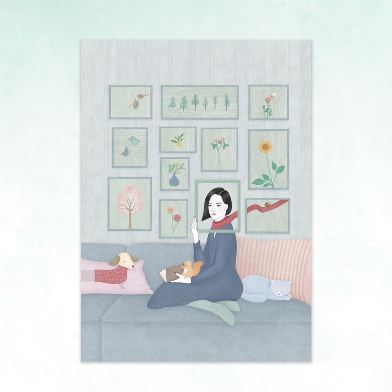 日纪 ⁄ 1月 / 画卡 - 卡片/明信片 - 纸 多色