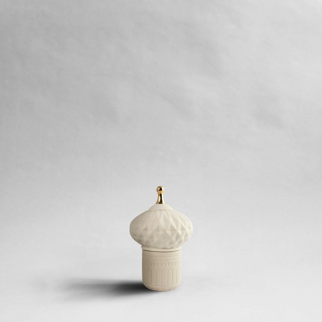 【好憩 Horchill 】 建筑系列 阿拉丁 大豆蜡烛 小 杏色(无香精) - 蜡烛/烛台 - 陶 