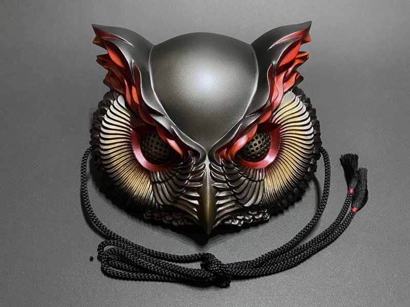 红色火焰 - 口罩 - 塑料 红色