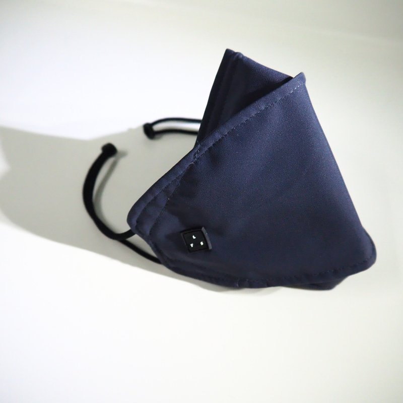 升级版 UN-3L-G AIRMASK 深蓝色 | 防水可替换滤材纯棉立体布口罩 - 口罩 - 防水材质 灰色