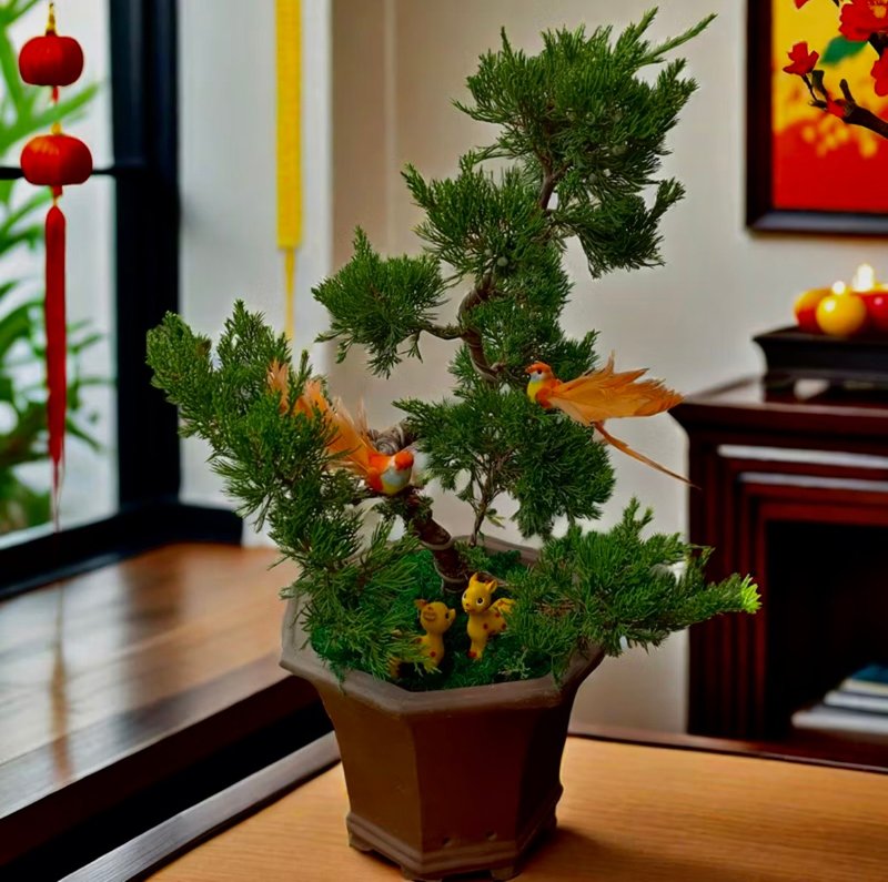 【古香古色紫砂盆】雕塑真柏 送礼开幕新居庭院造景乔迁升官摆设 - 植栽/盆栽 - 瓷 