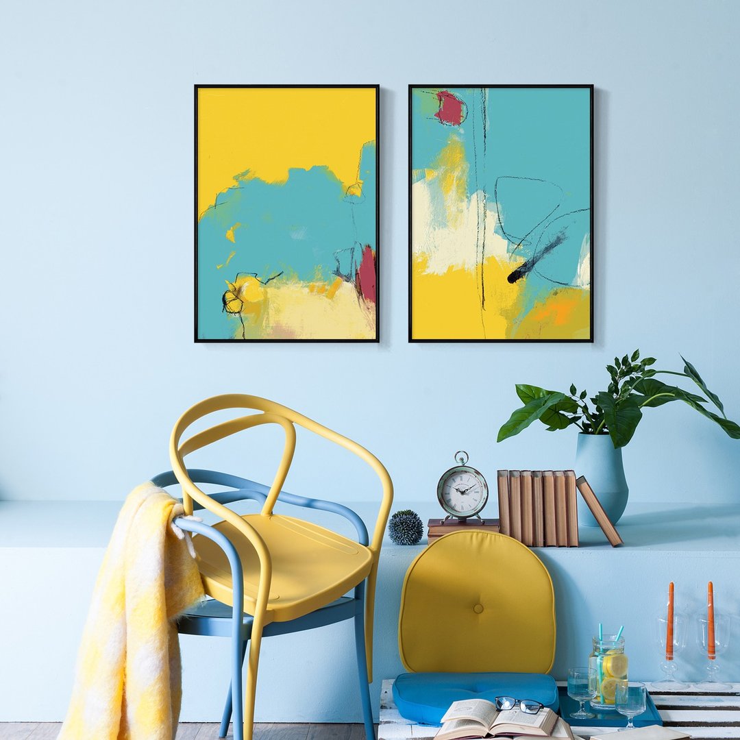 【联画优惠组合】阳光的白日梦联画组合/夏日系列装饰挂画/客厅挂 - 海报/装饰画/版画 - 其他材质 多色