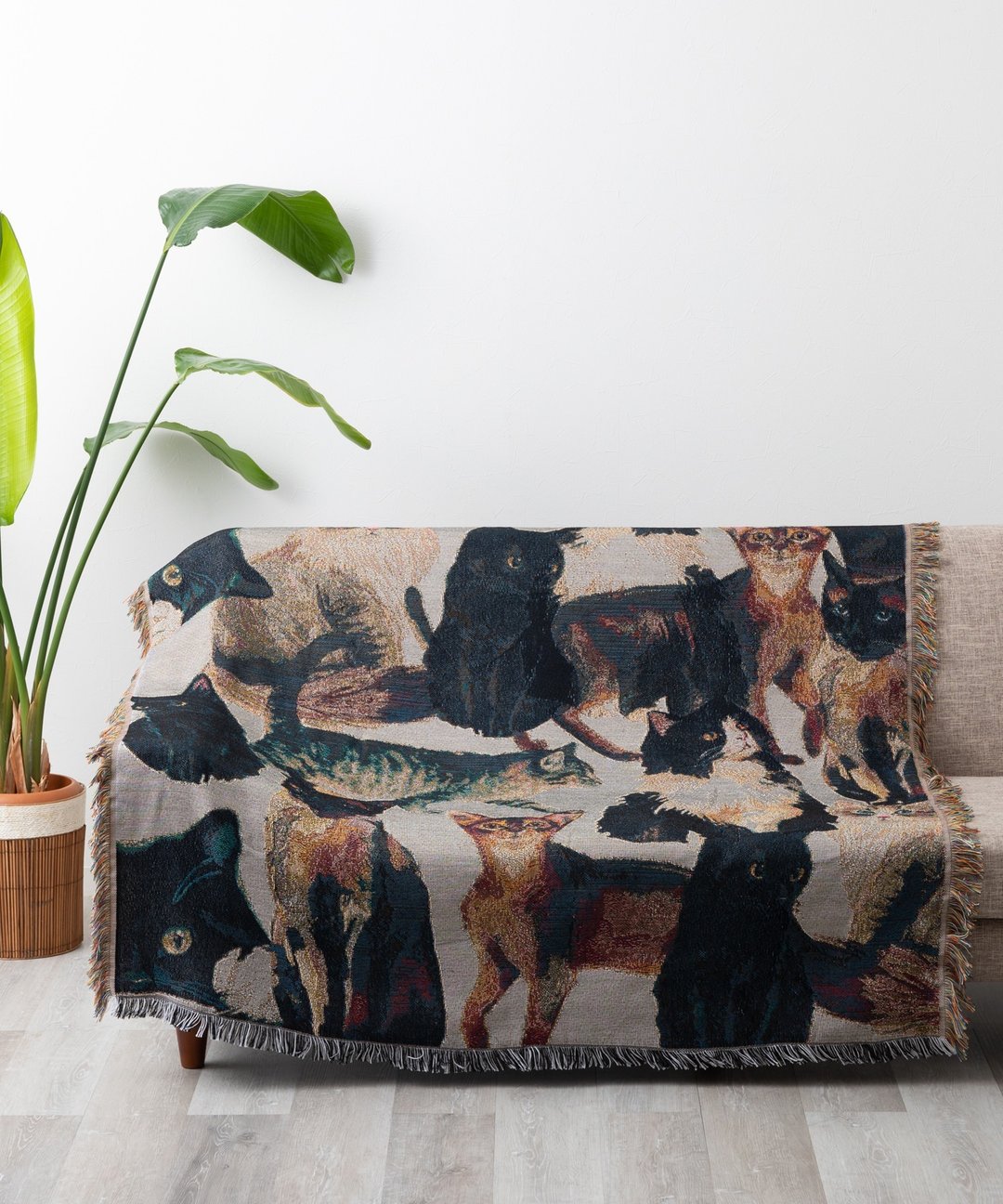 Jubilee Cat Dog 设计提花 Throwket 地毯什锦 130x160cm J - 其他 - 聚酯纤维 多色