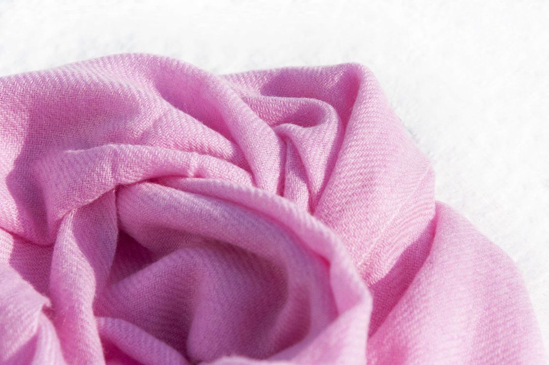 秋冬保暖 顶级喀什米尔Cashmere/羊绒围巾/纯羊毛围巾披巾/戒指绒披肩 圣诞礼物 生日礼物 情人节礼物-玫瑰粉红 - 围巾/披肩 - 羊毛 粉红色